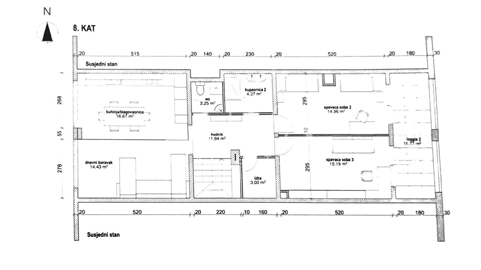 Zagreb, Martinovka: 4-Zi.-Maisonette, 128,5 m2