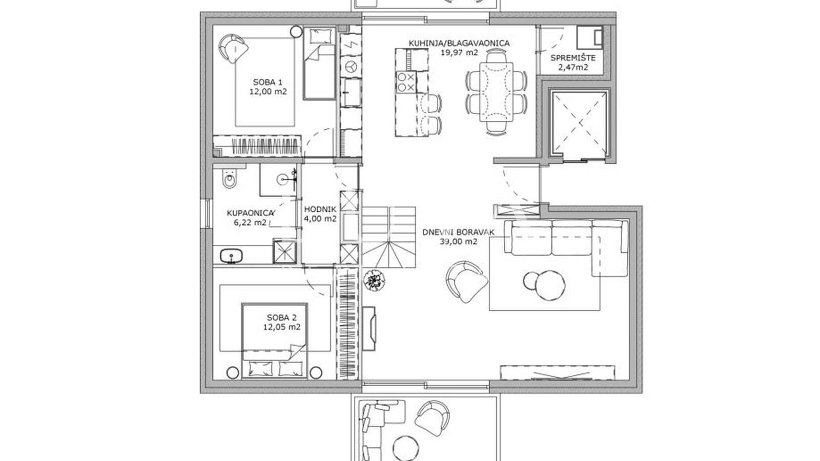 Zagreb, Jarun, luksuzan penthouse 165m2 NKP + 3GPM, prodaja