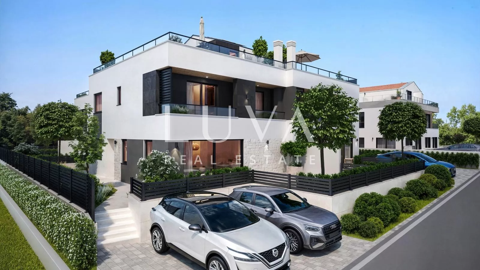 Istra, Poreč, moderna kuća u nizu s bazenom, 171 m2