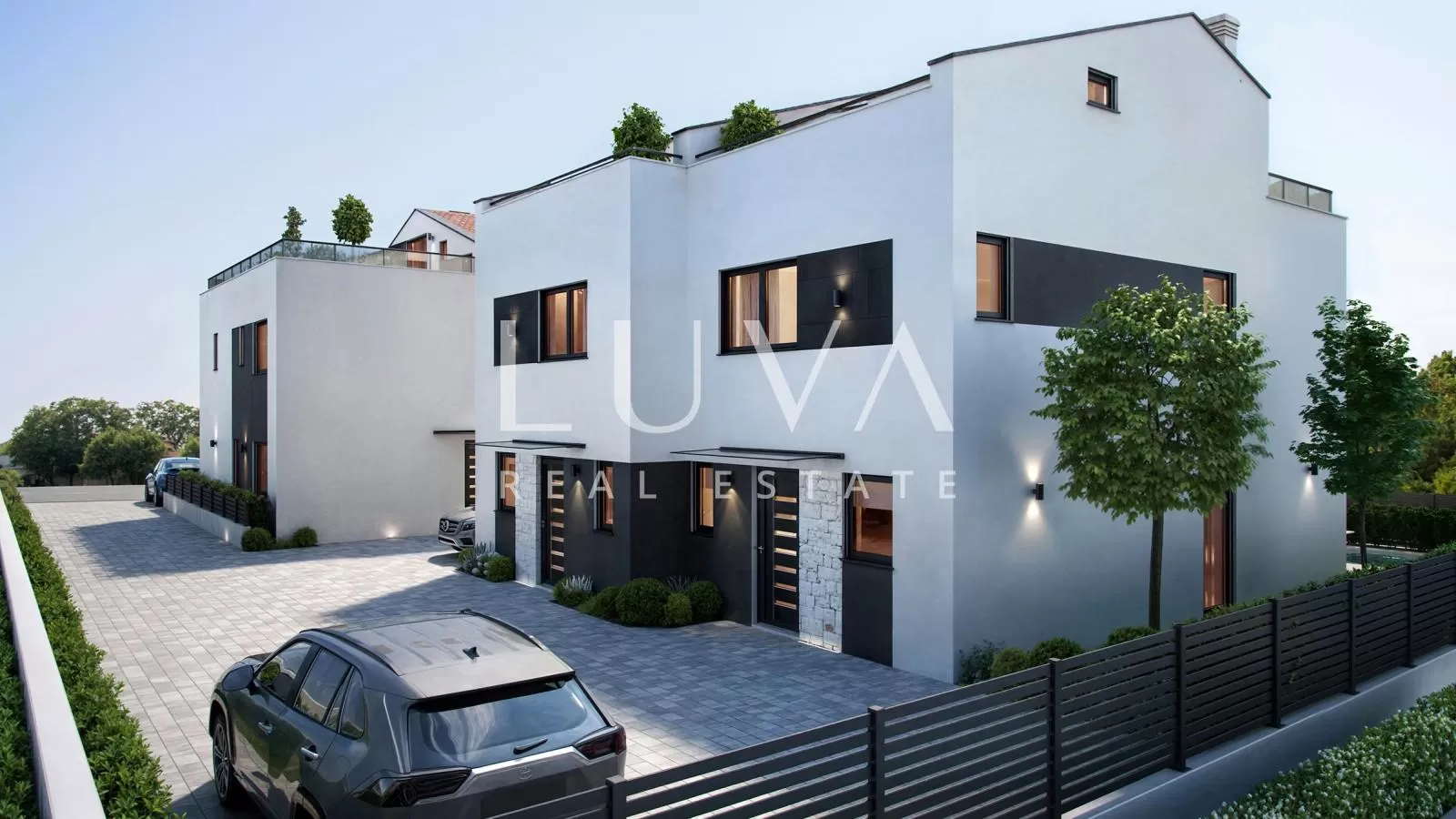 Istria, Poreč, Modern Terraced House with Pool, 122.27 m²