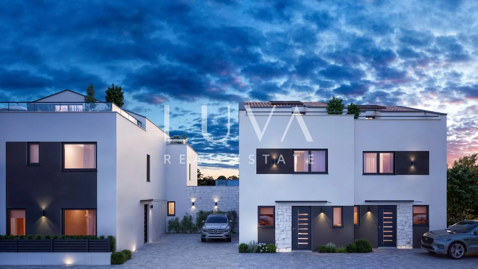 Istria, Poreč, Modern Terraced House with Pool, 122.27 m²