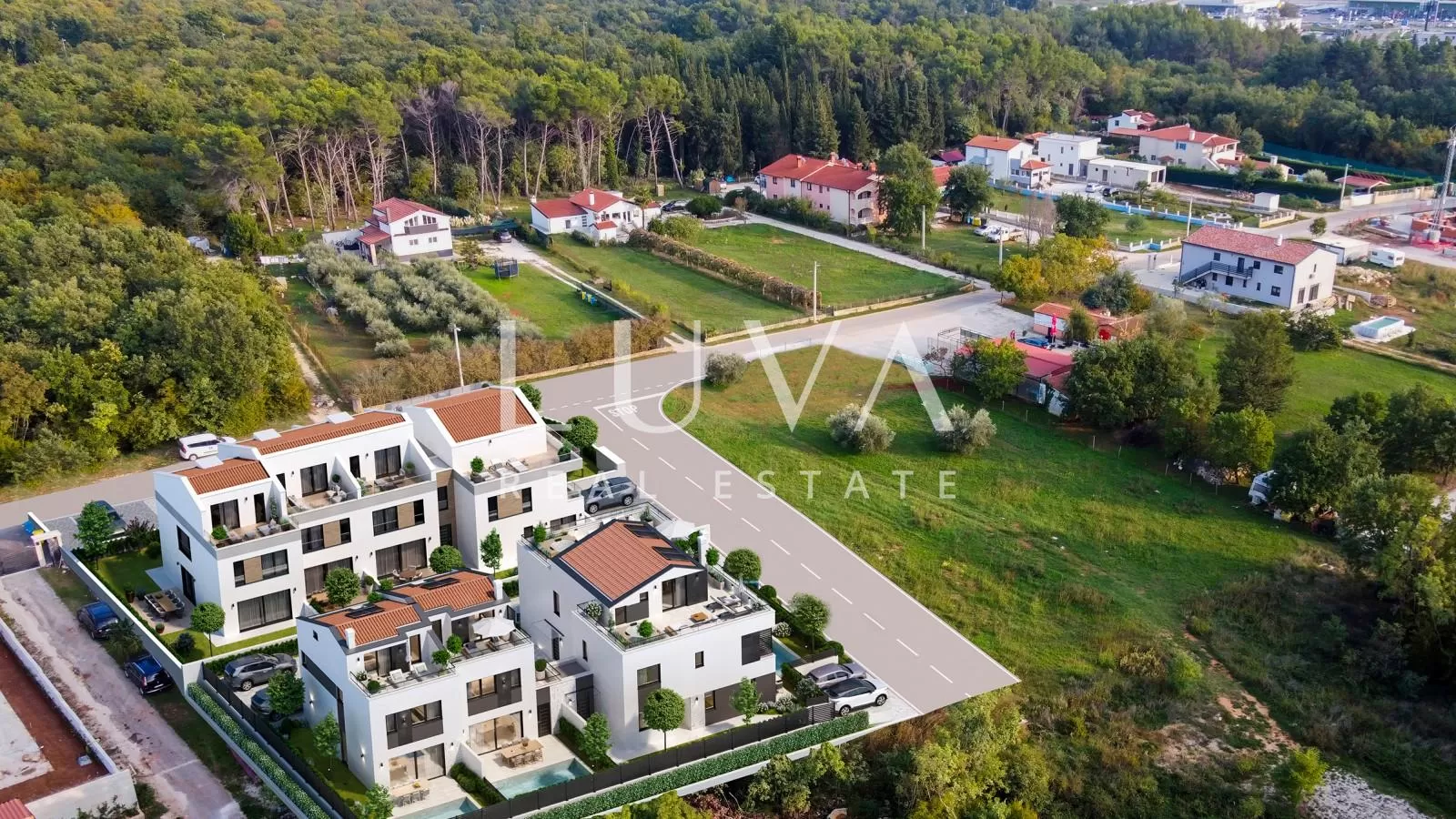 Istria, Poreč, modern terraced house with pool,  126.34 m²