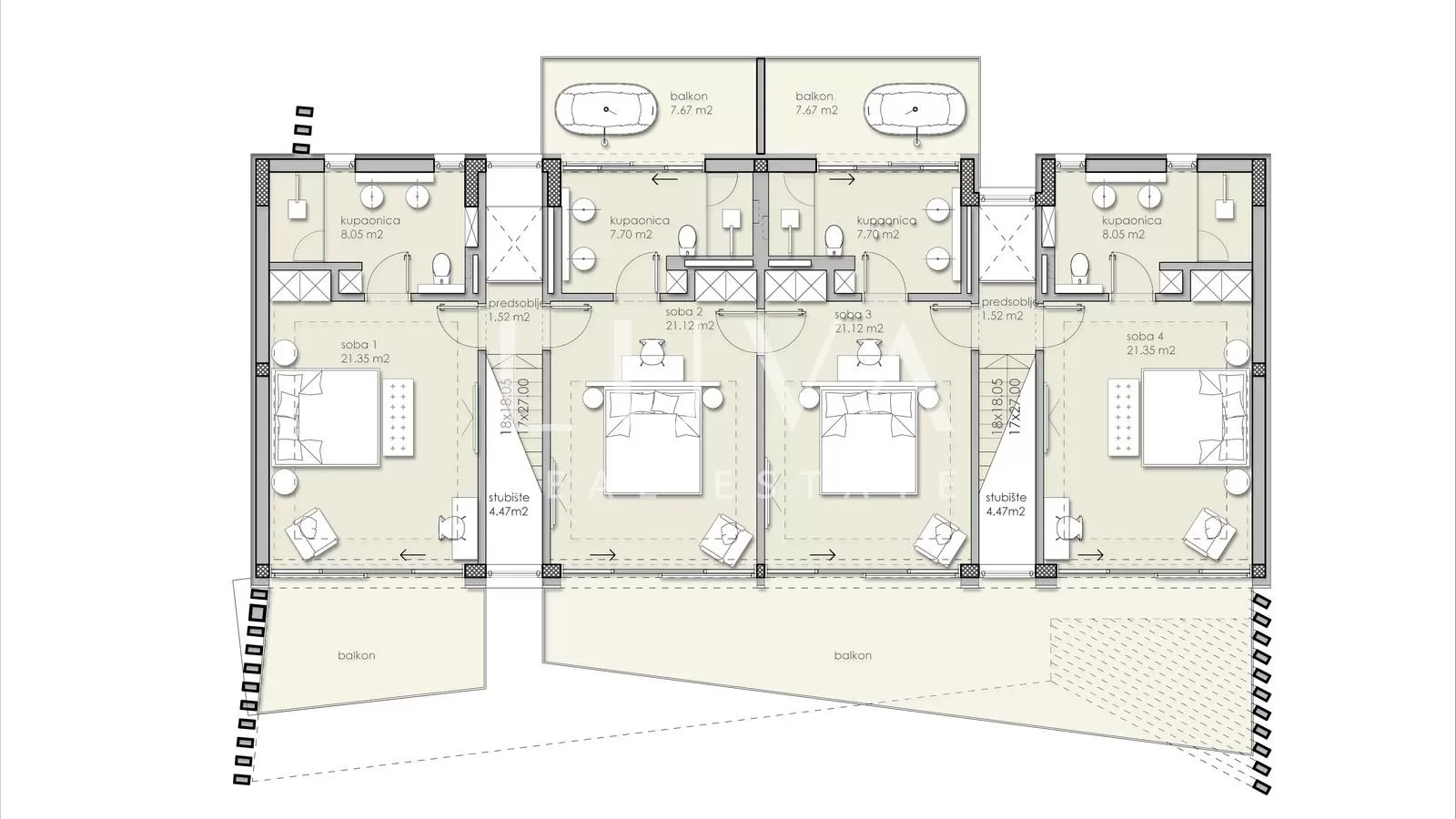 Kaštelir, Novigrad, luxury villa with a pool, project