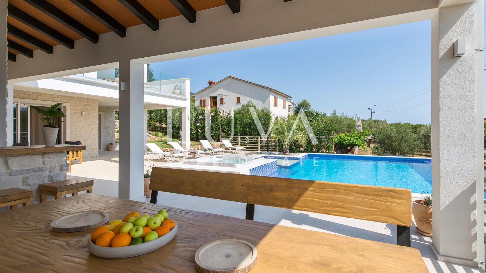 Istria, Labin, luxury villa with sea view, 240 m², for sale