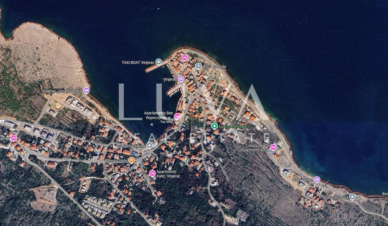 Zadar, Vinjerac, three-storey stone house by the sea for sale