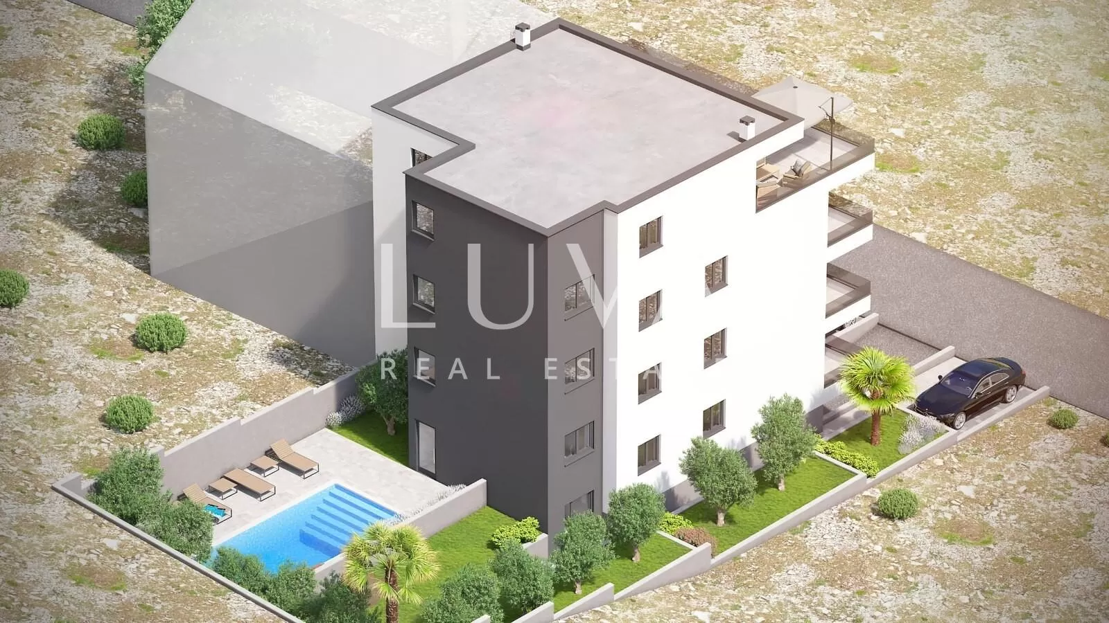 Otok Pag, apartman u novogradnji 98,50m2 na prodaju