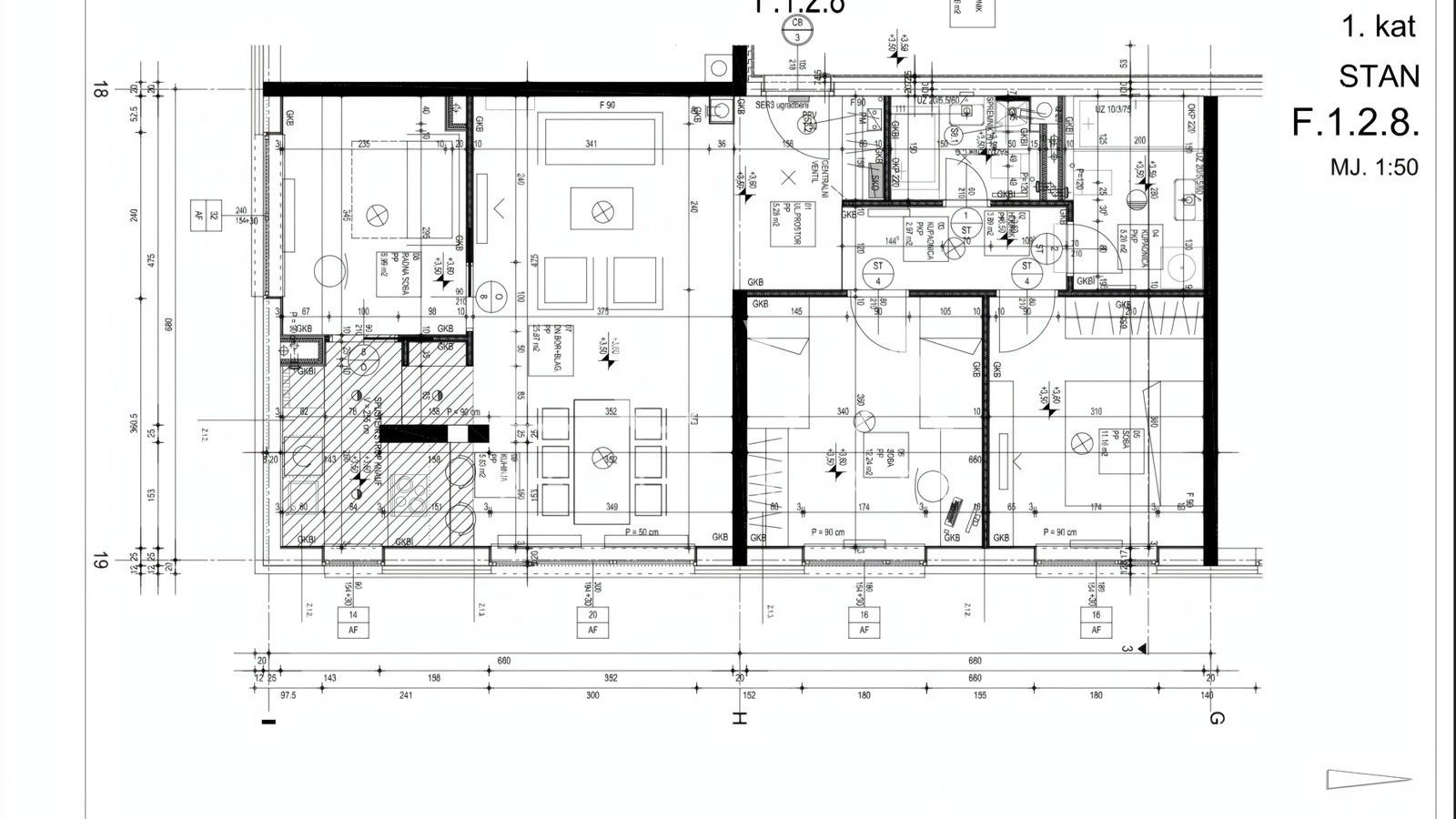Zagreb, Črnomerec, 4s stan + GPM 90,54m2 NKP, prodaja