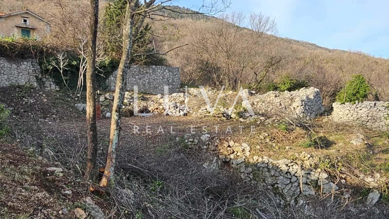 Kvarner, Brseč, Building land of 1,173 m² with sea view for sale