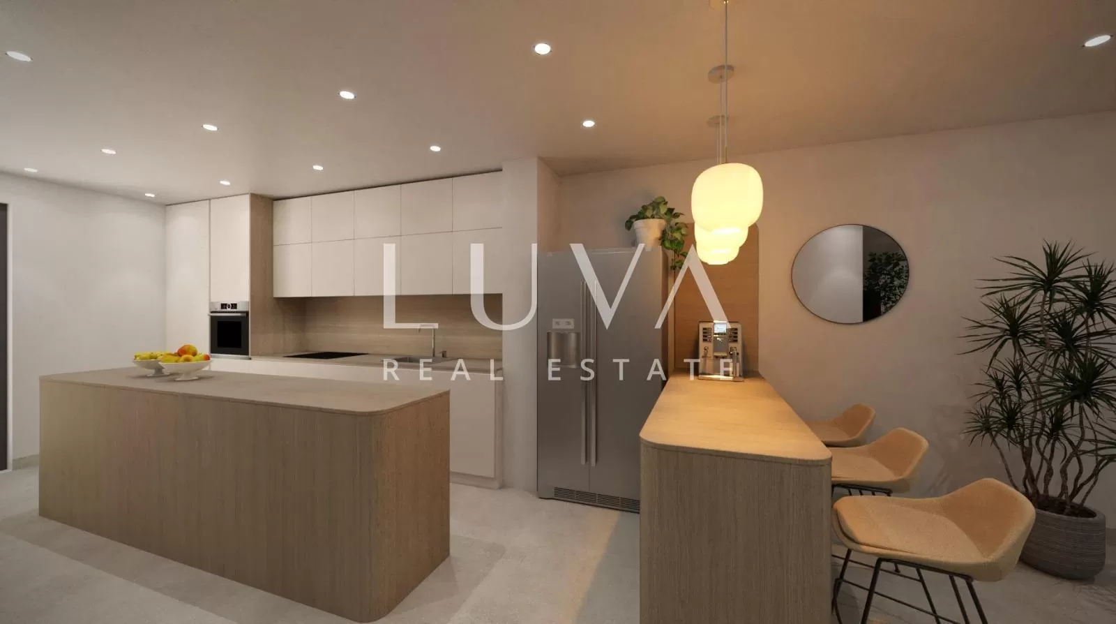 Split, Podstrana, luxuriöse Maisonette-Wohnung mit großer Terrasse am Meer zu verkaufen