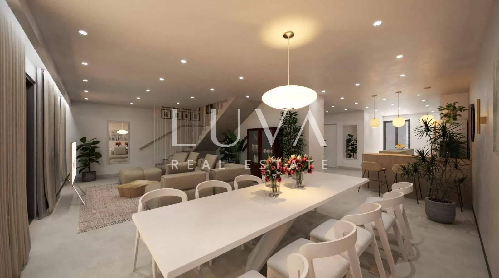 Split, Podstrana, luxuriöse Maisonette-Wohnung mit großer Terrasse am Meer zu verkaufen