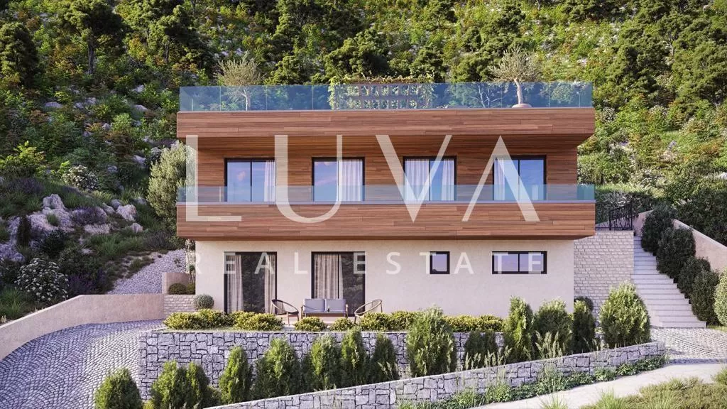 Ražanj, Villa (Rohbau) mit Pool, erste Reihe am Meer