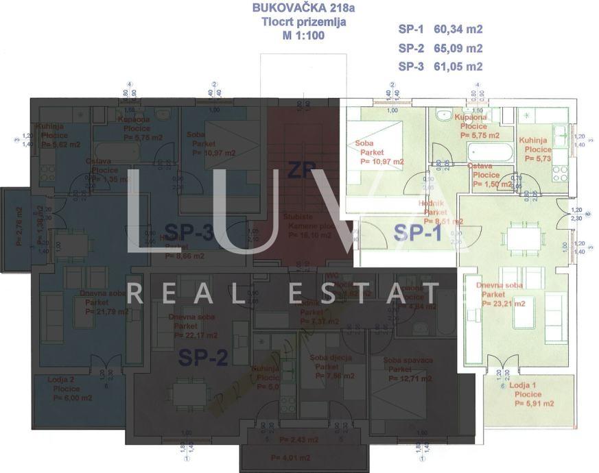 Zagreb, Maksimir, one-bedroom apartment with parking, 62 m²