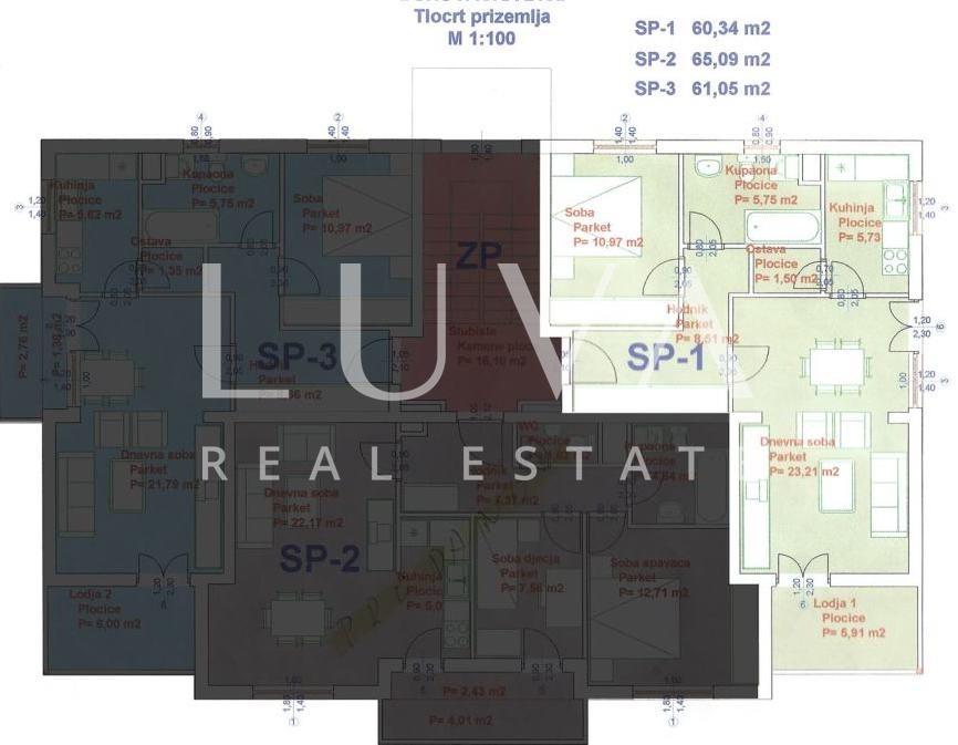 Zagreb, Maksimir, Zweizimmerwohnung mit Parkplatz, 62 m²