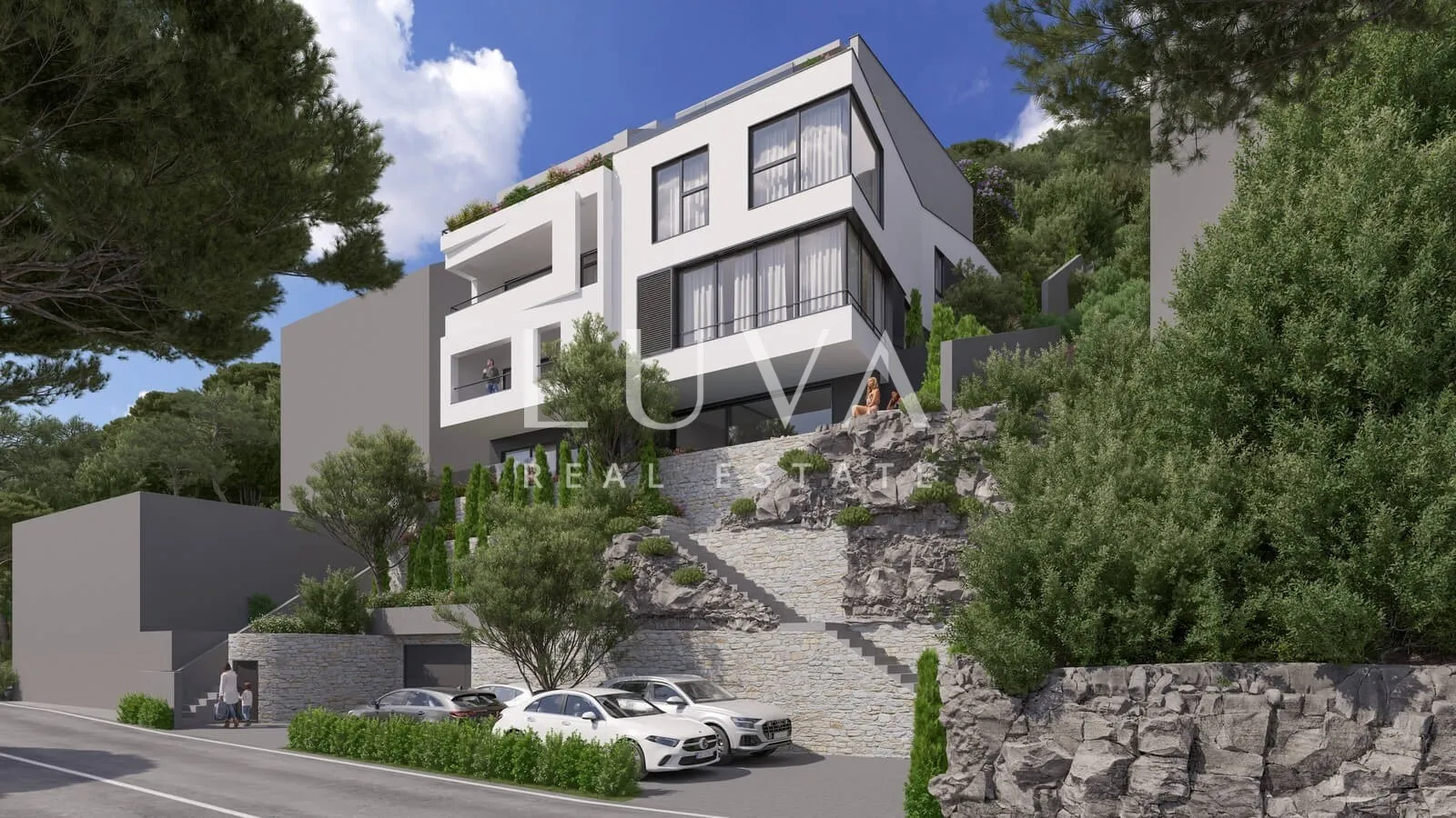 Lozica, Dubrovnik, luksuzna kuća s bazenom uz more na prodaju