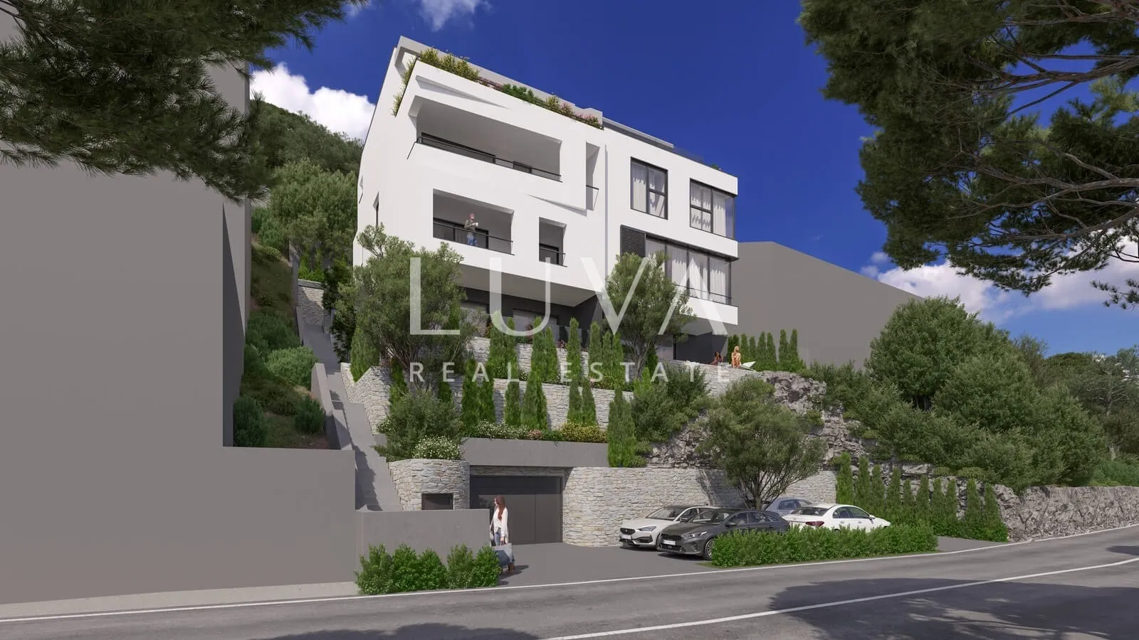 Lozica, Dubrovnik, luksuzan stan uz more s pogledom na prodaju