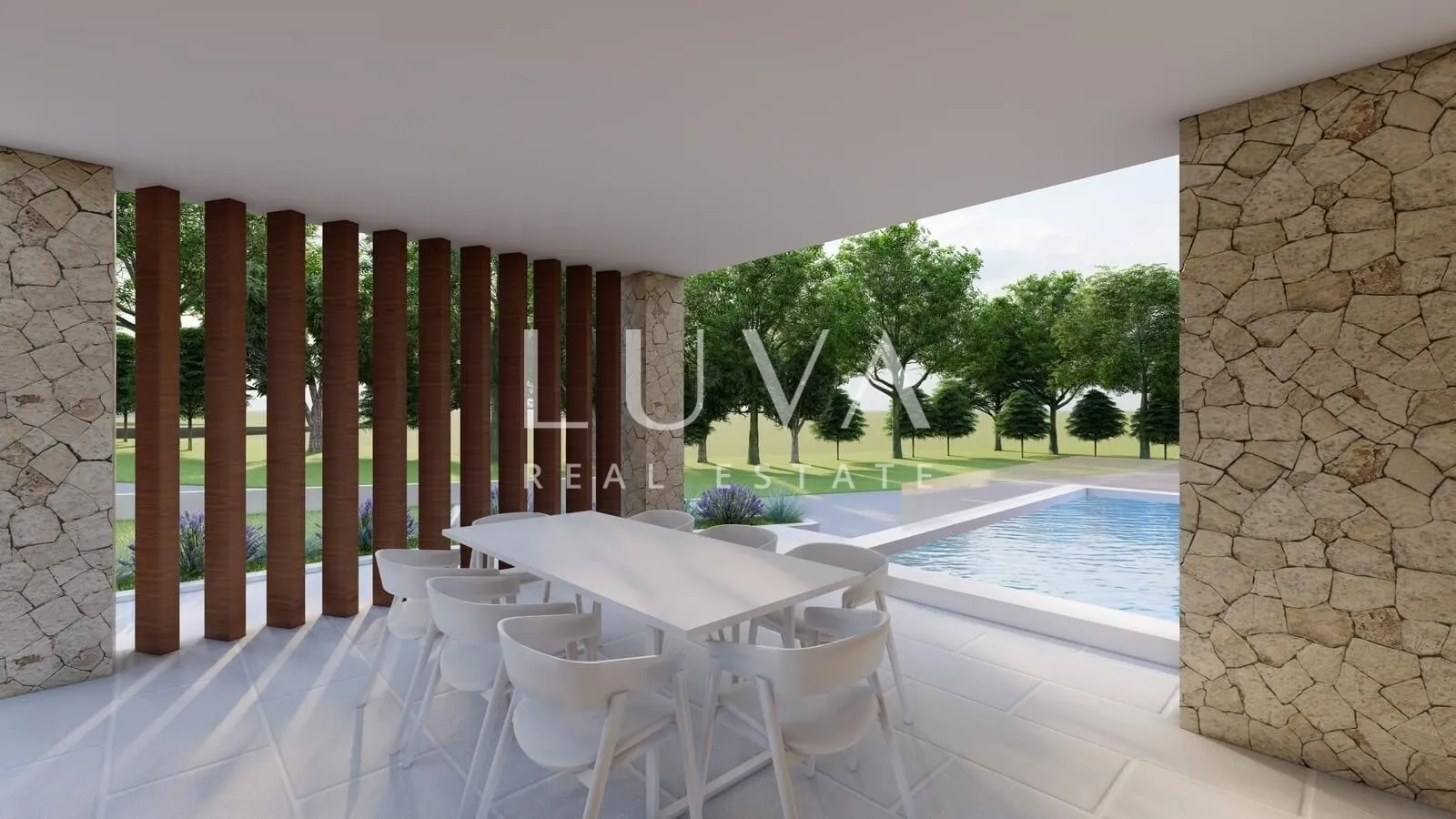 Vir, large building plot with construction started on 2 luxury villas
