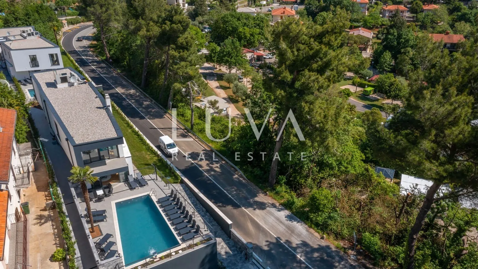 Mošćenička Draga, luxury house with a pool for sale