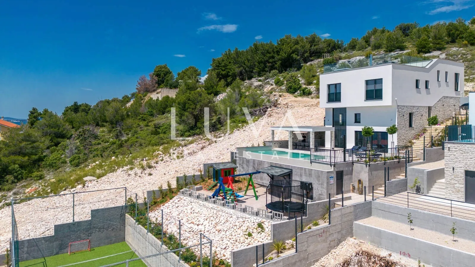 Žaborić, Šibenik, luxury villa with a pool near the sea for sale