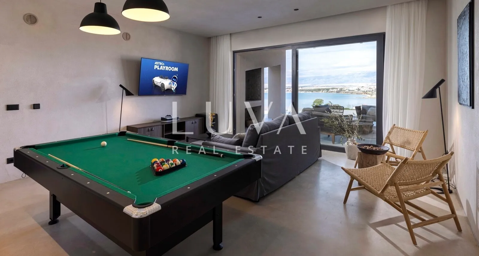Povljana, Pag, luxury house with a pool and sea view for sale