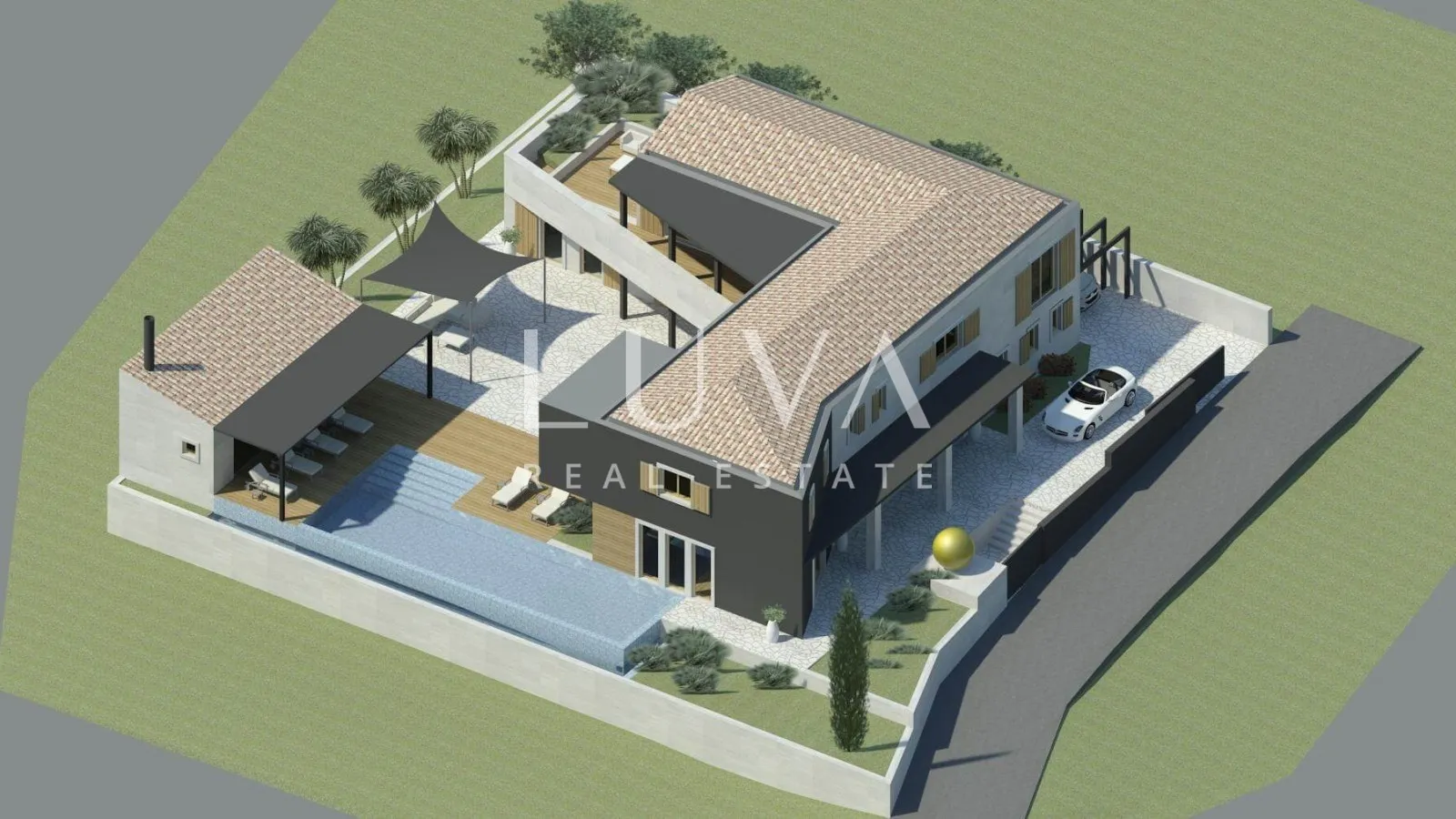 Istrien, Buje, 3906 m² baugrundstück für Villenbau zu verkaufen