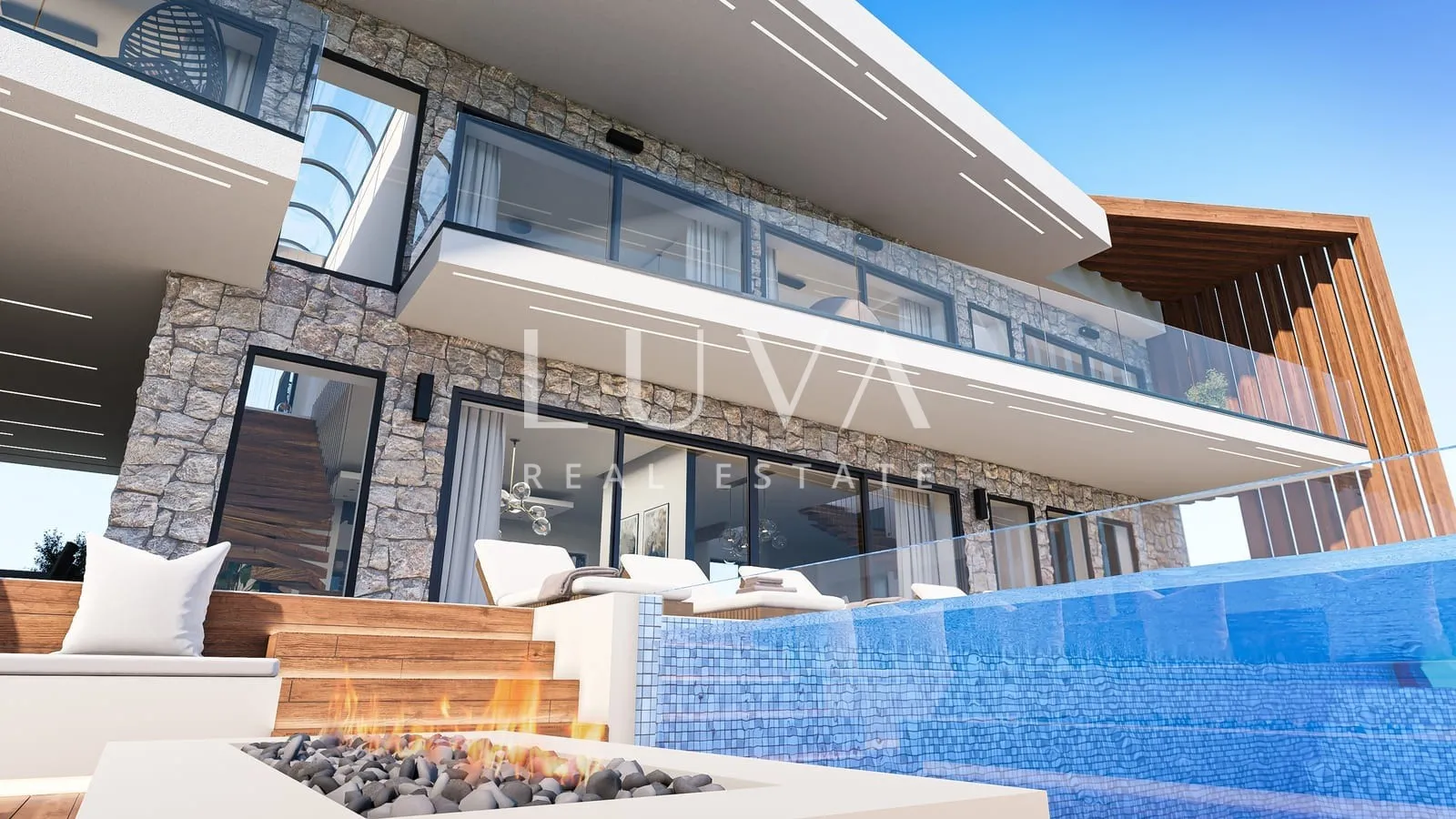 Kaštelir, Novigrad, luxuriöse Villa mit Pool, Projekt