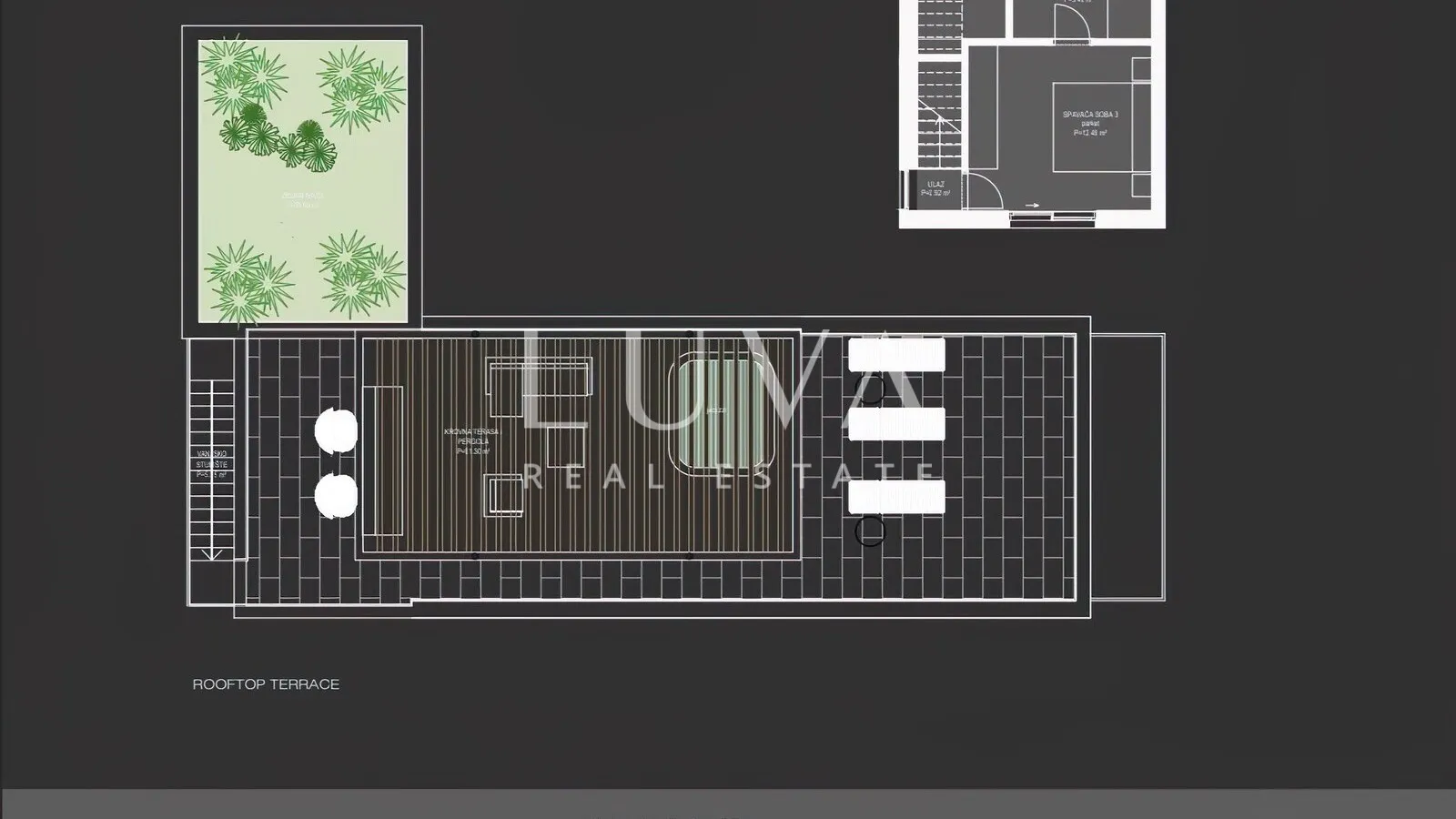 Ugljan, luksuzni penthouse s jacuzijem, prvi red do mora NKP 109,49 m2