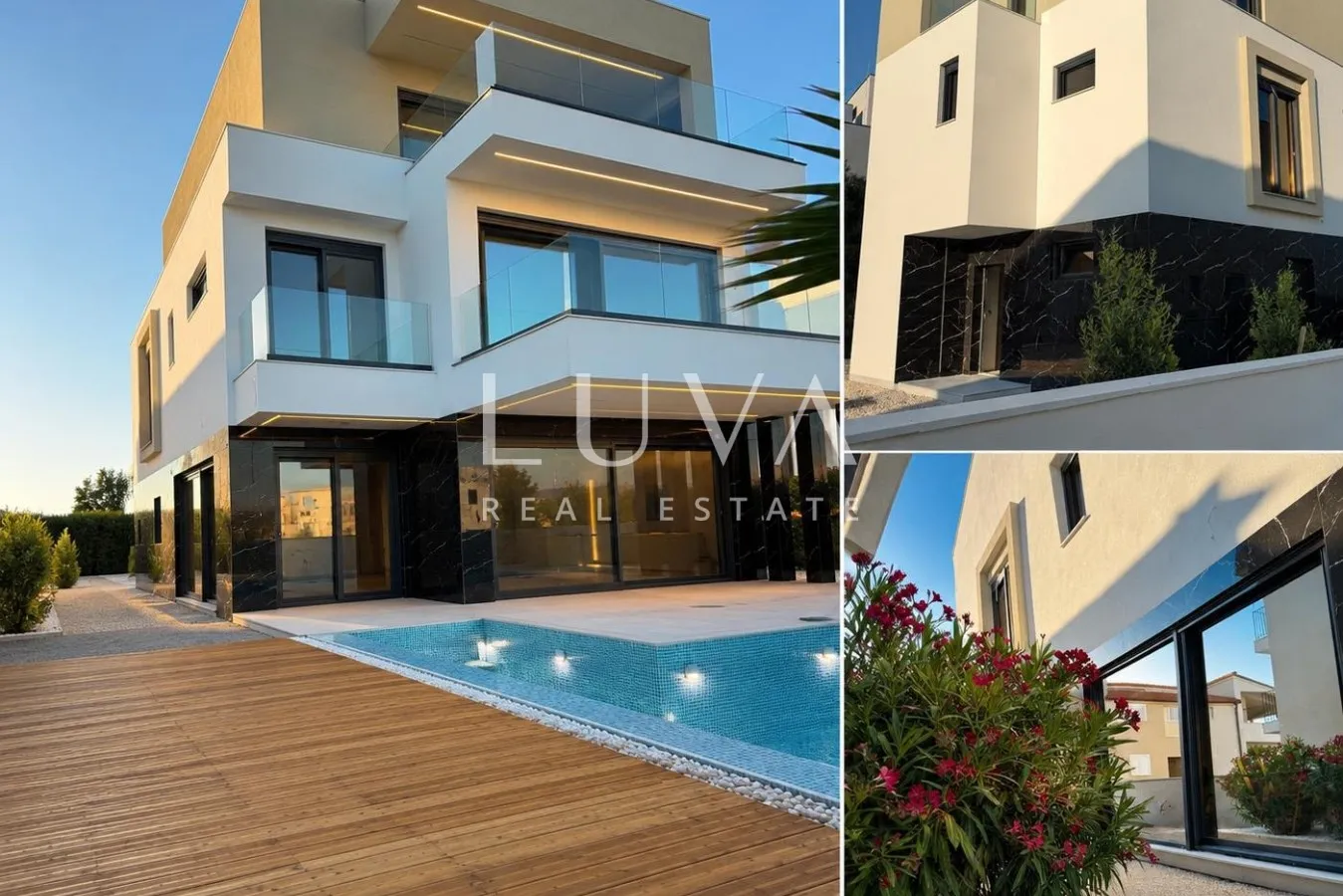 Sukošan, Zadar, luksuzna vila s bazenom uz more na prodaju