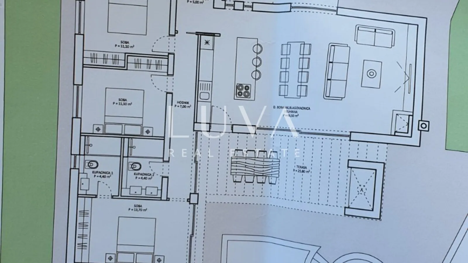 Sukošan, Debeljak, house 144 m2 with a 50 m2 pool, for sale