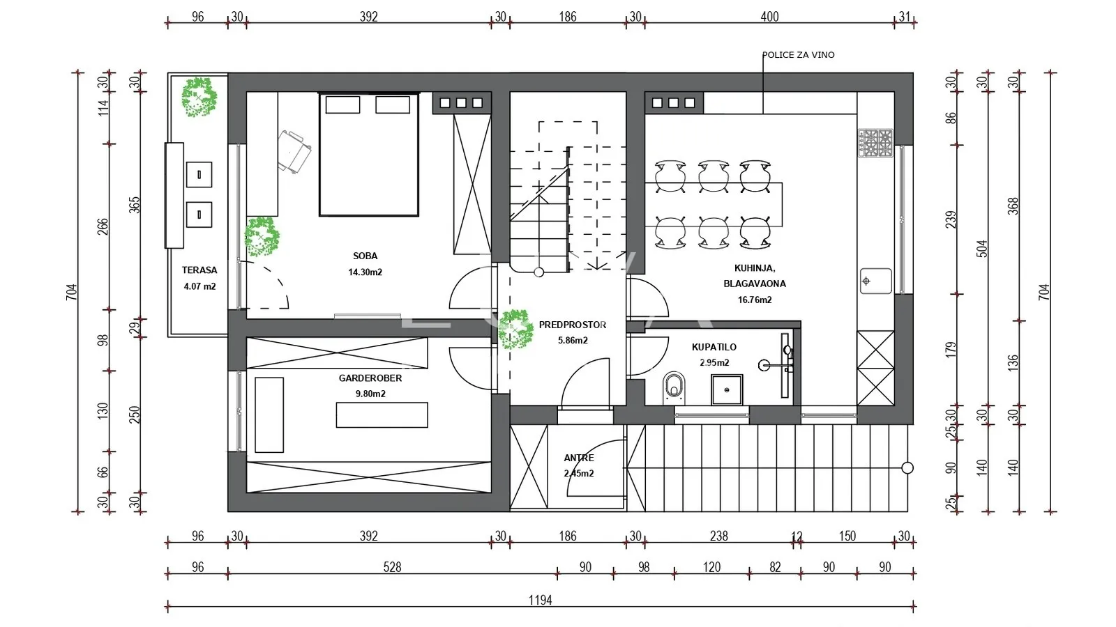 Zagreb Pantovčak, 141m2 apartment for renovation, for sale