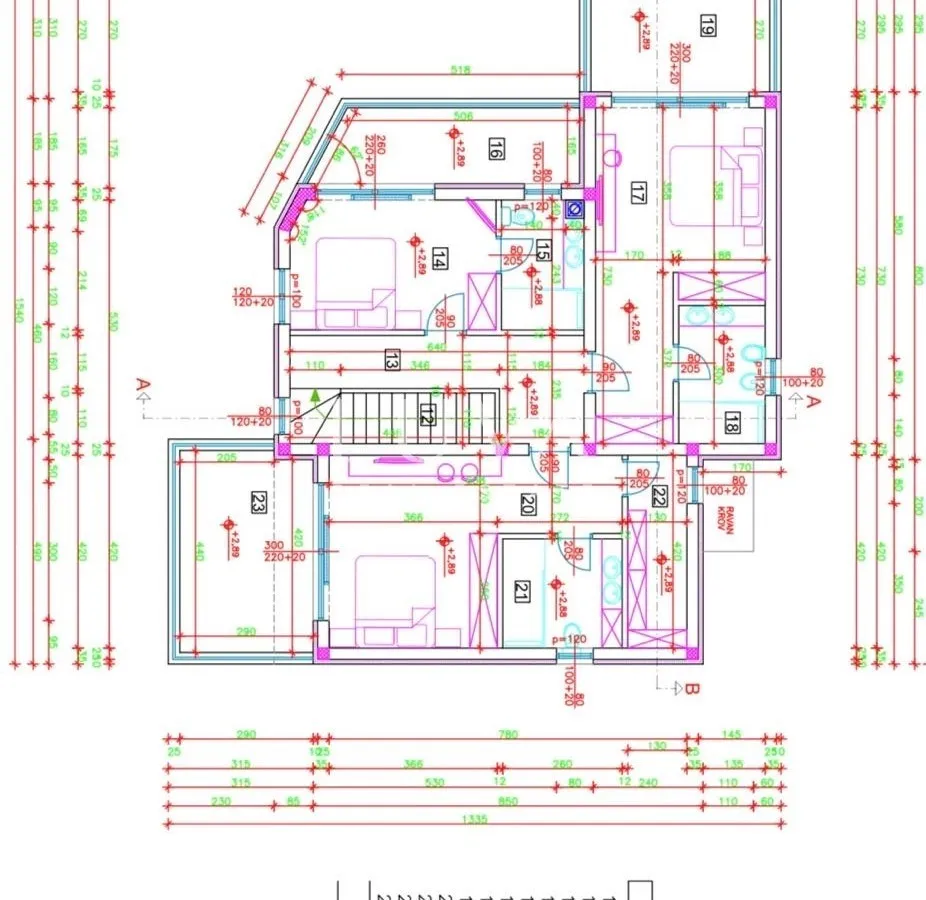 Istra, Tinjan, moderna vila s bazenom u izgradnji, 235 m2