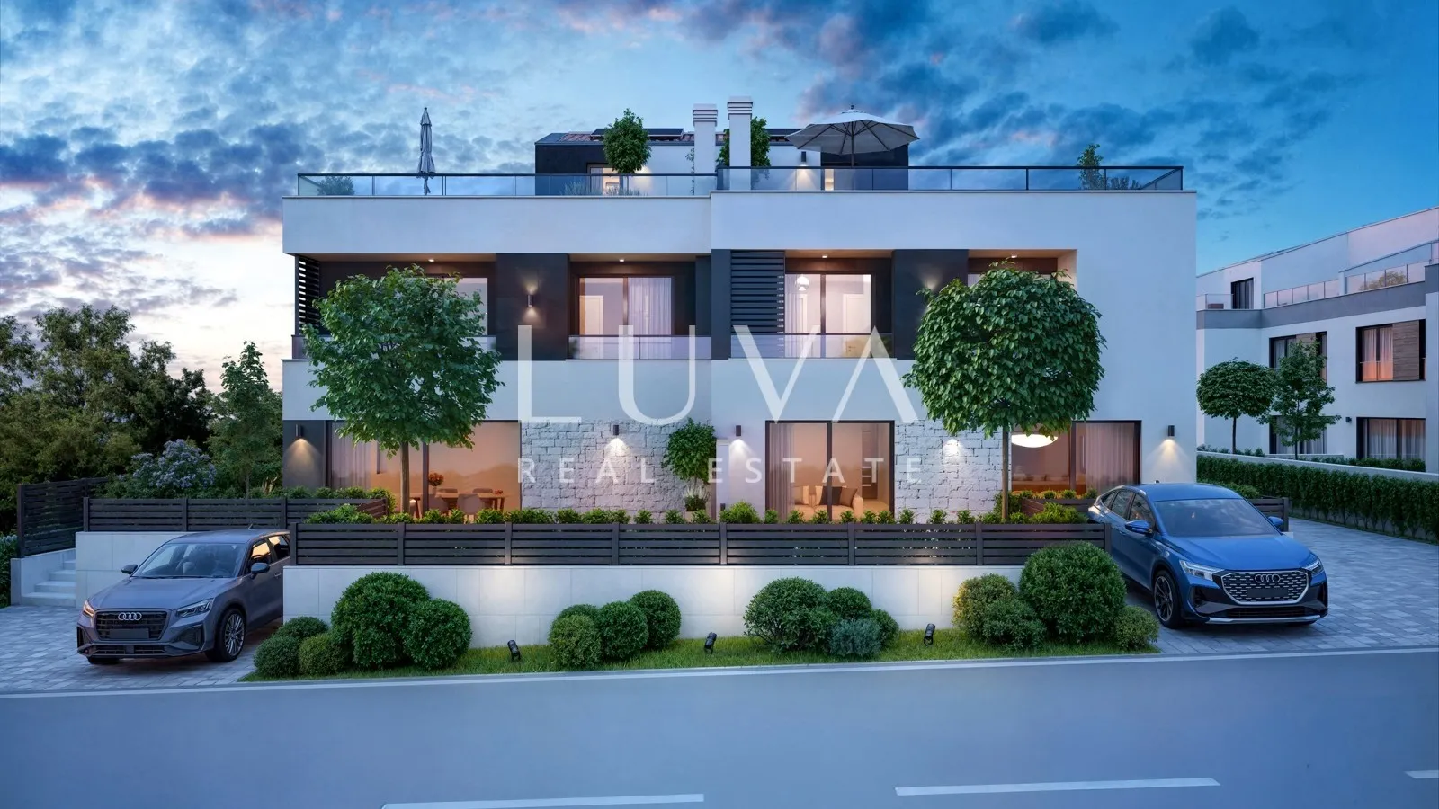 Istria, Poreč, modern terraced house with pool, 168.18 m²