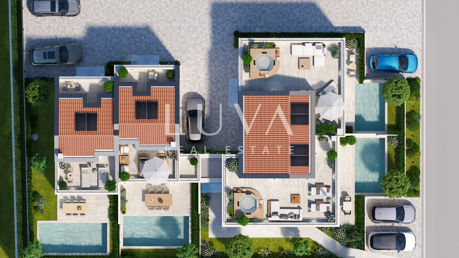 Istria, Poreč, modern terraced house with pool,  126.34 m²