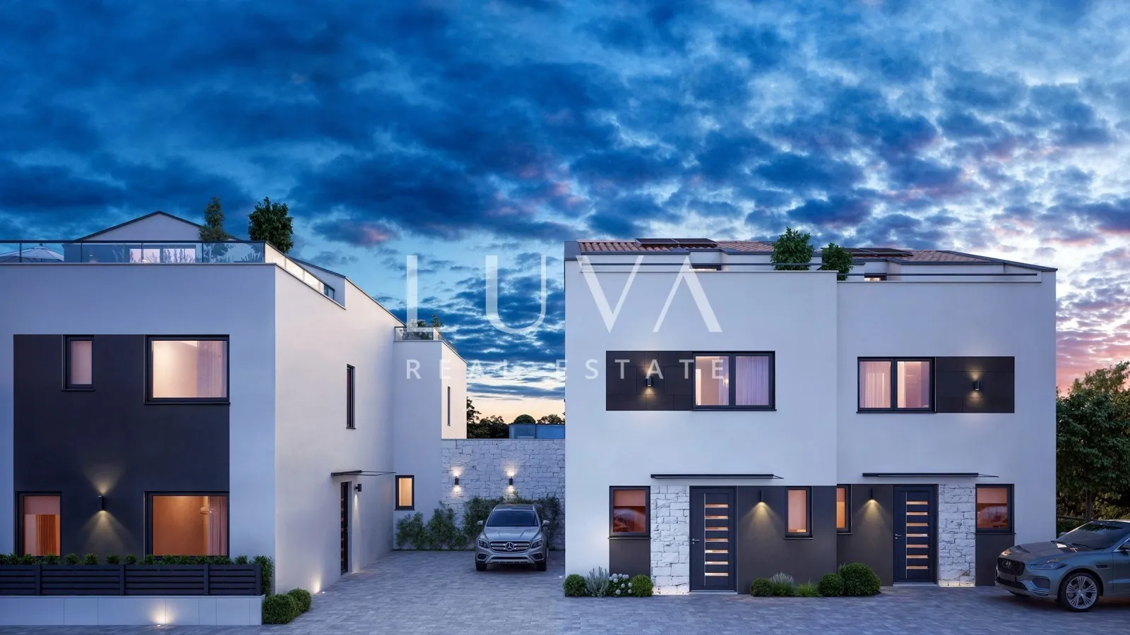 Istria, Poreč, Modern Terraced House with Pool, 122.27 m²