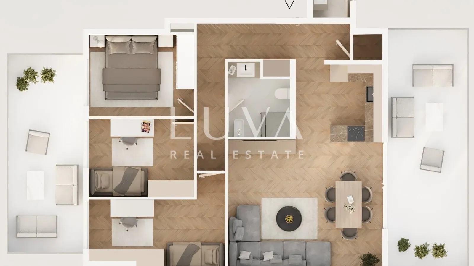 Zagreb, Dobri Dol – Luxury New 3BR Apt, 108,60 m2  GFA