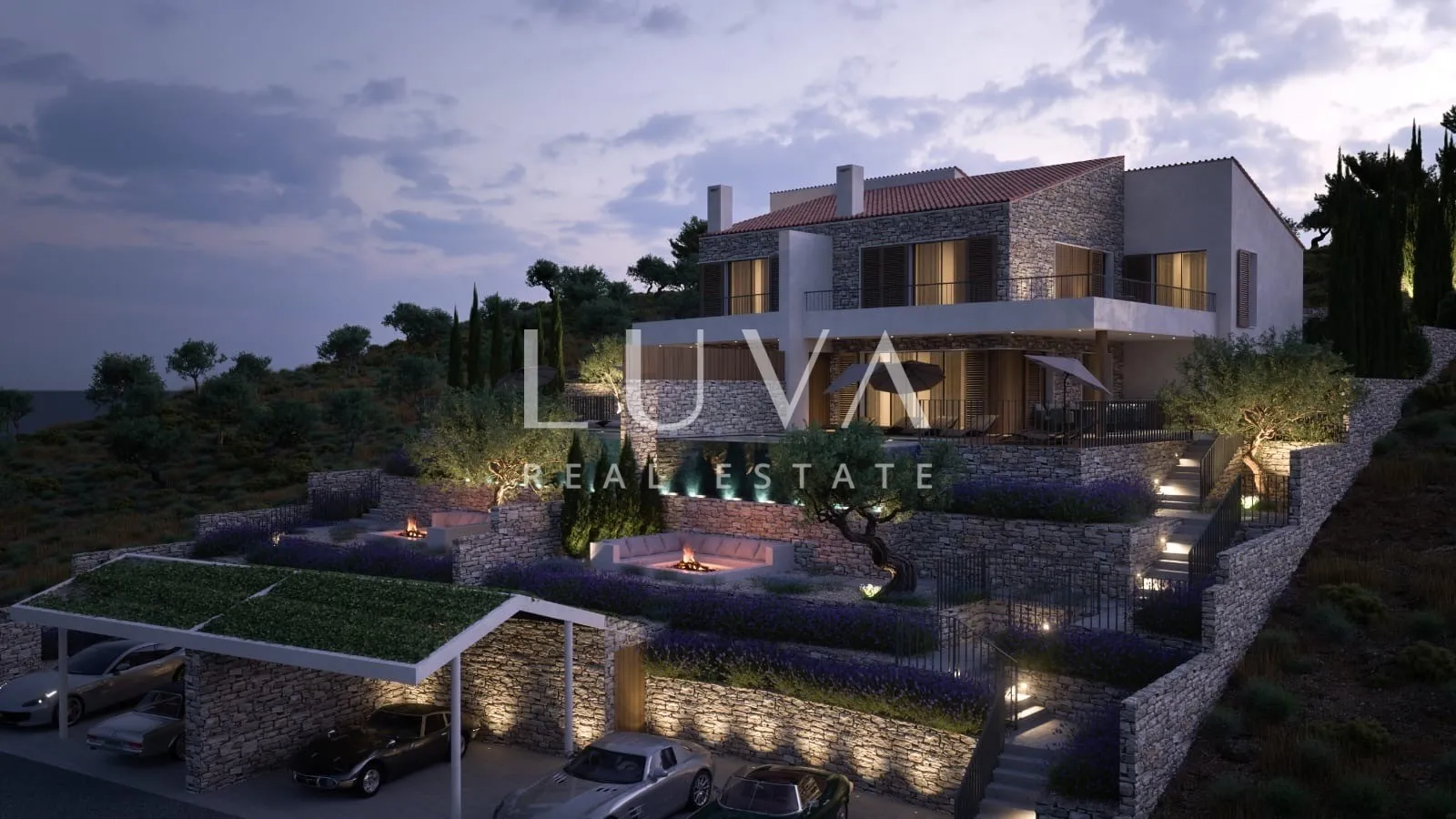 Otok Cres,  Martinšćica, luksuzna kuća s bazenom i predivnim pogledom na more, 267,48 m2