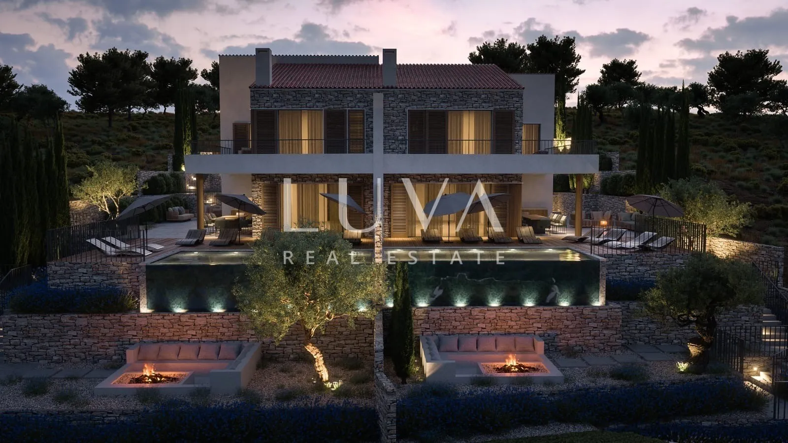 Otok Cres,  Martinšćica, luksuzna kuća s bazenom i predivnim pogledom na more, 267,48 m2