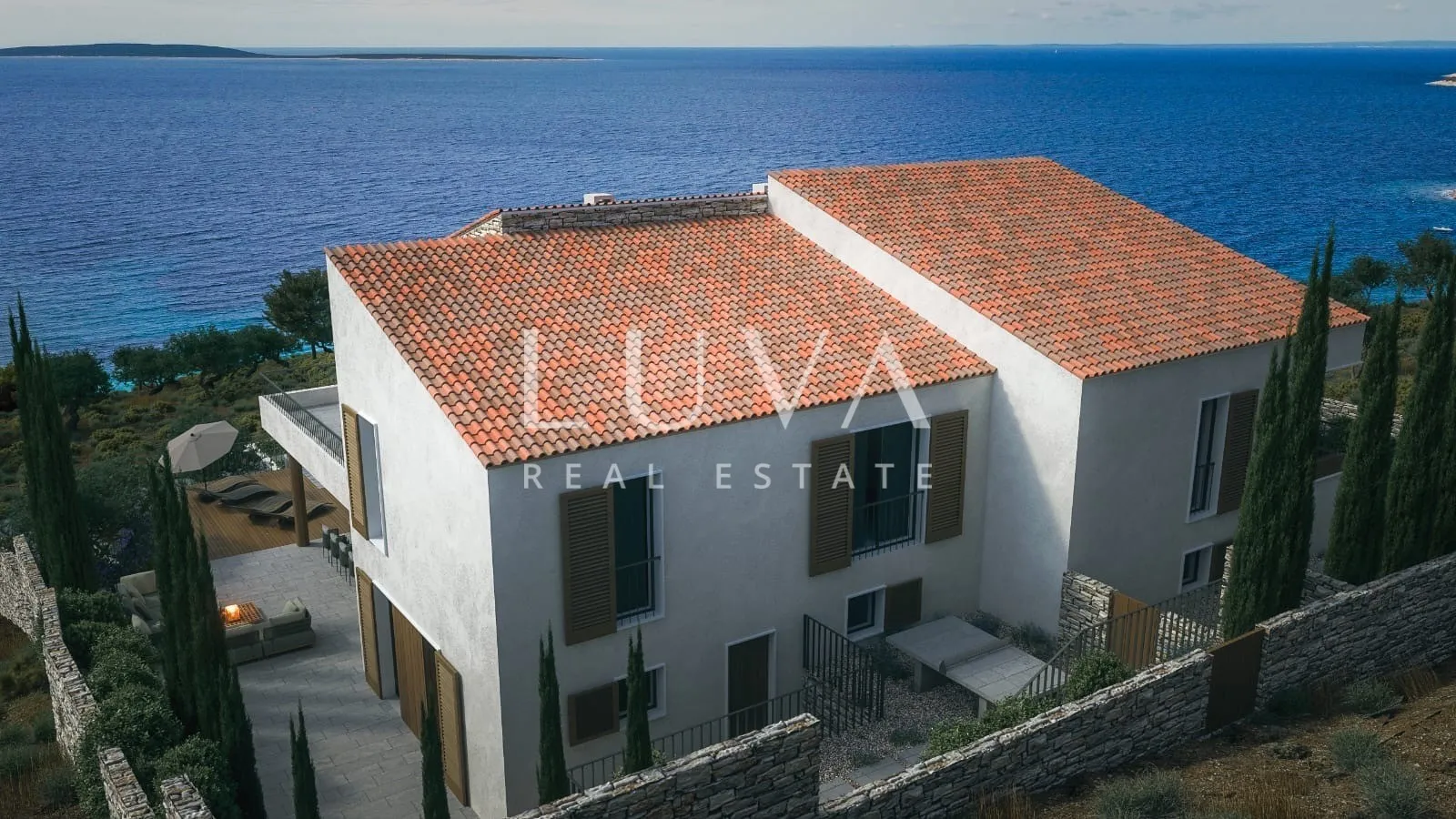 Otok Cres,  Martinšćica, luksuzna kuća s bazenom i predivnim pogledom na more, 267,48 m2
