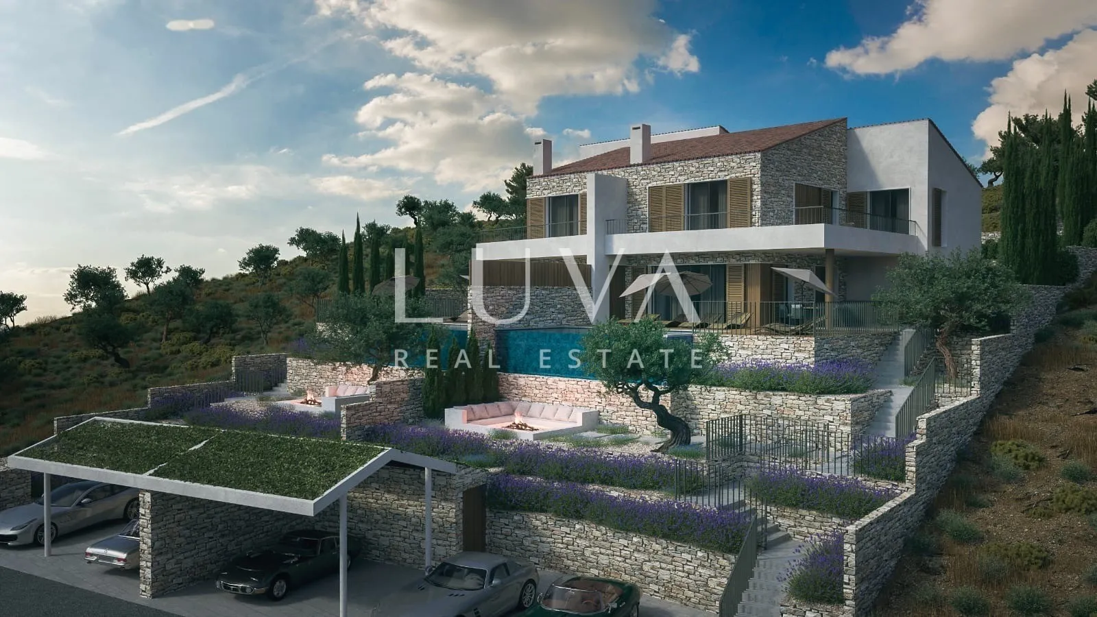 Otok Cres,  Martinšćica, luksuzna kuća s bazenom i predivnim pogledom na more, 267,48 m2