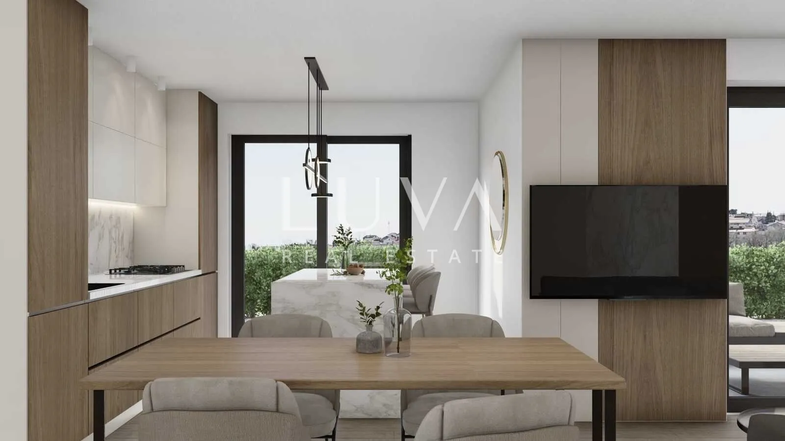 Istra, Tar, moderni trosoban stan u novogradnji, 63 m2