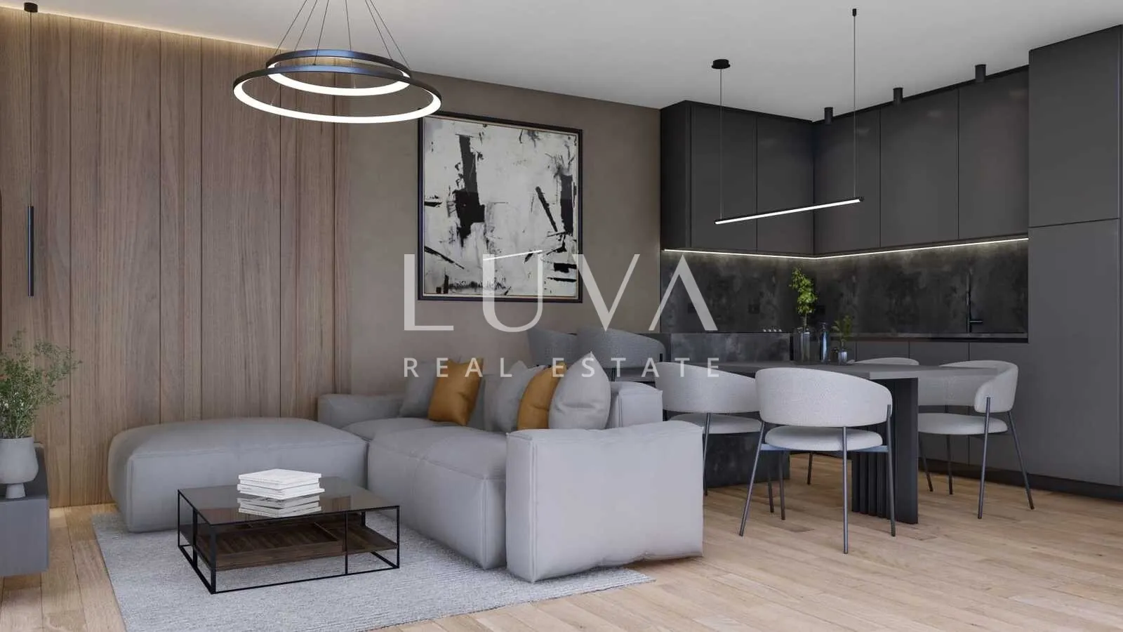 Istra, Tar, moderni trosoban stan u prizemlju s vrtom u novogradnji, 57 m2