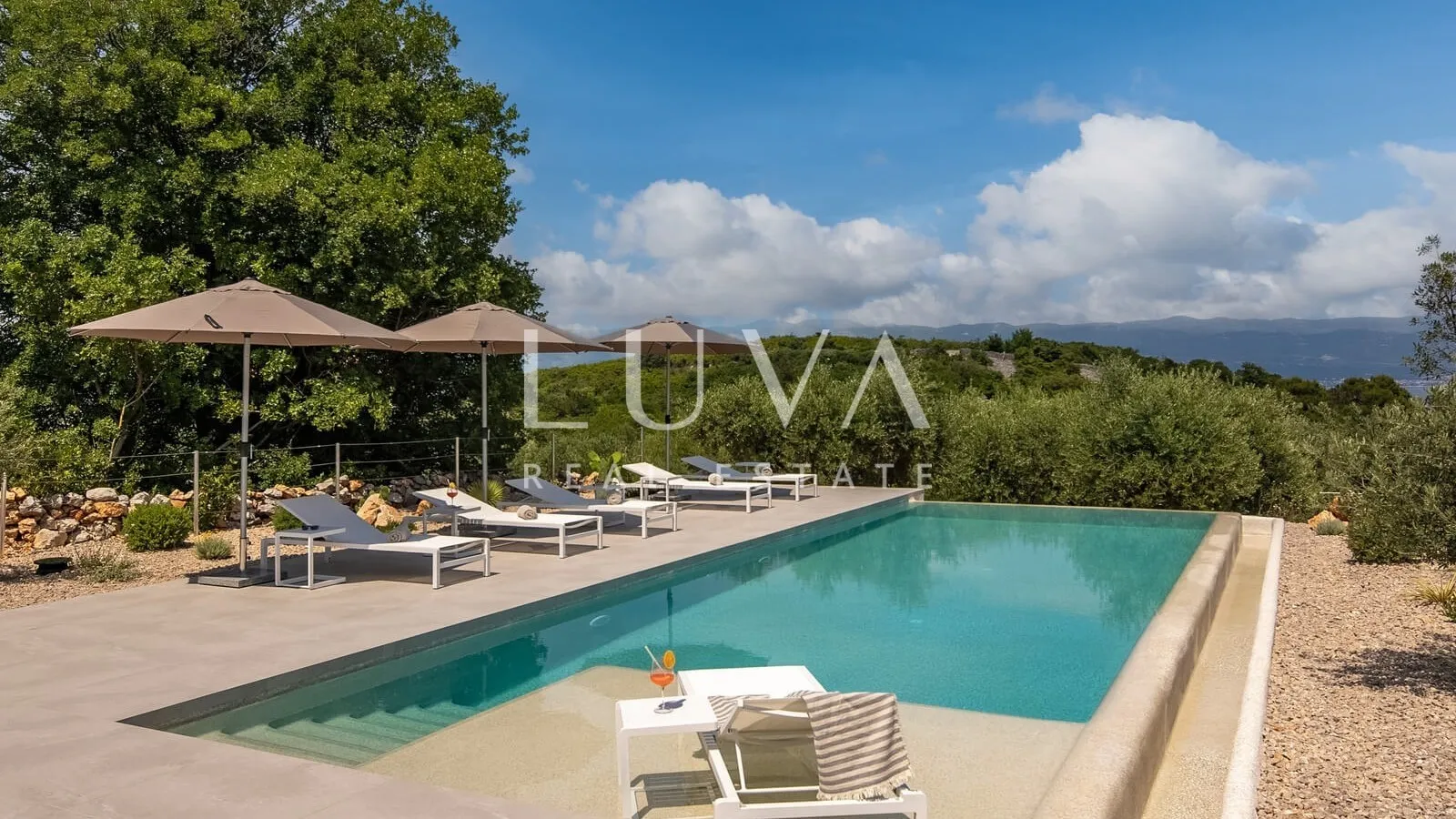 Vrbnik, Krk, Villa mit Pool zur Langzeitmiete