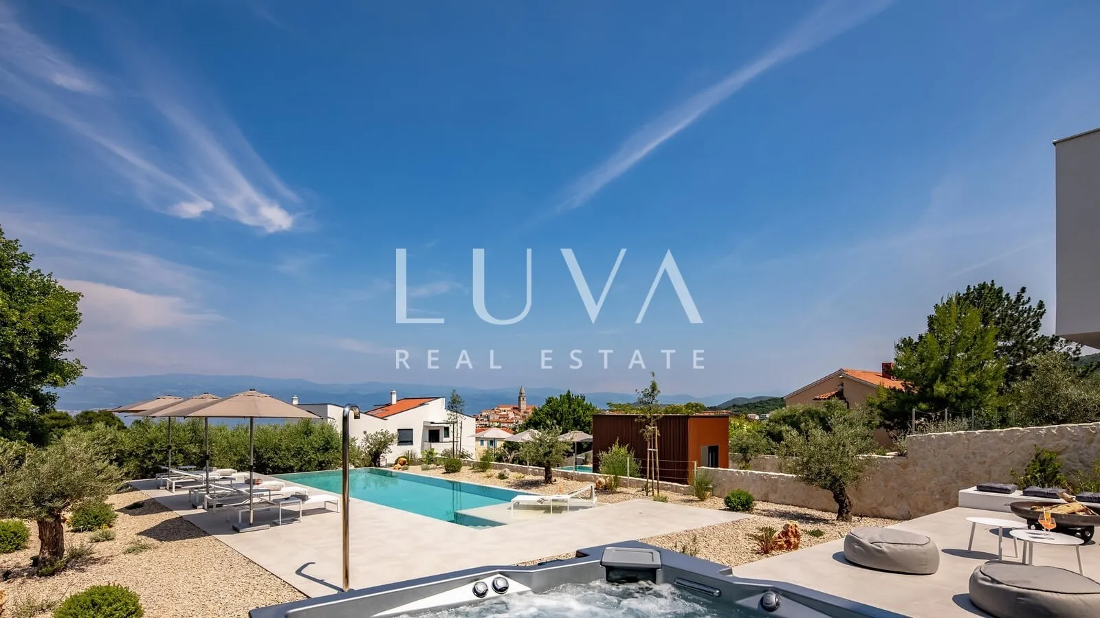 Vrbnik, Krk, Villa mit Pool zur Langzeitmiete