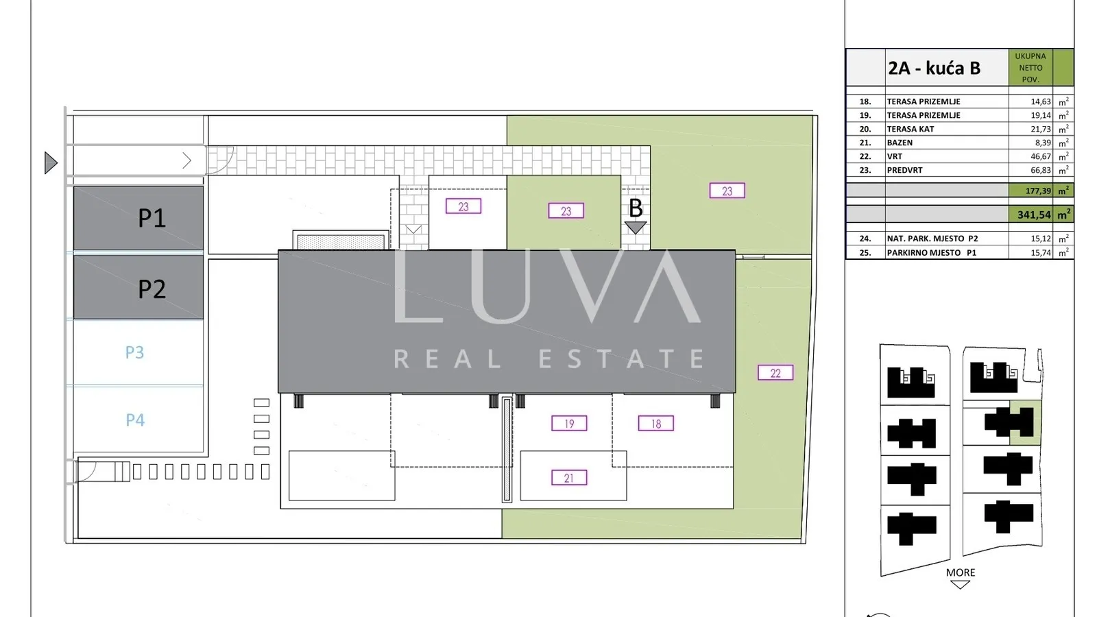 Sveti Filip i Jakov-Turanj, urbana vila s bazenom na prodaju