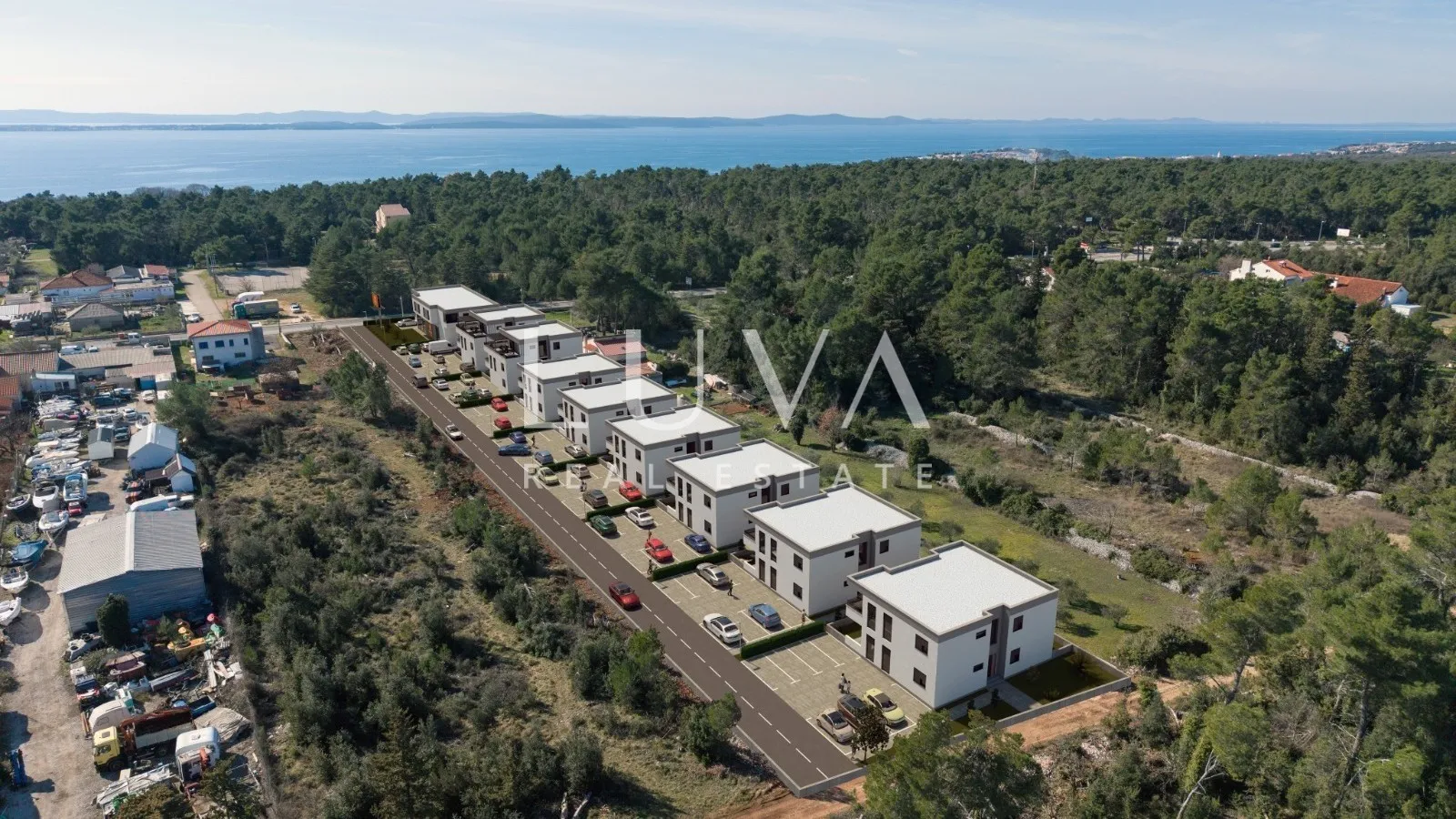 Zadar, Kožino, moderni stan u prizemlju s vrtom, 74.33m2