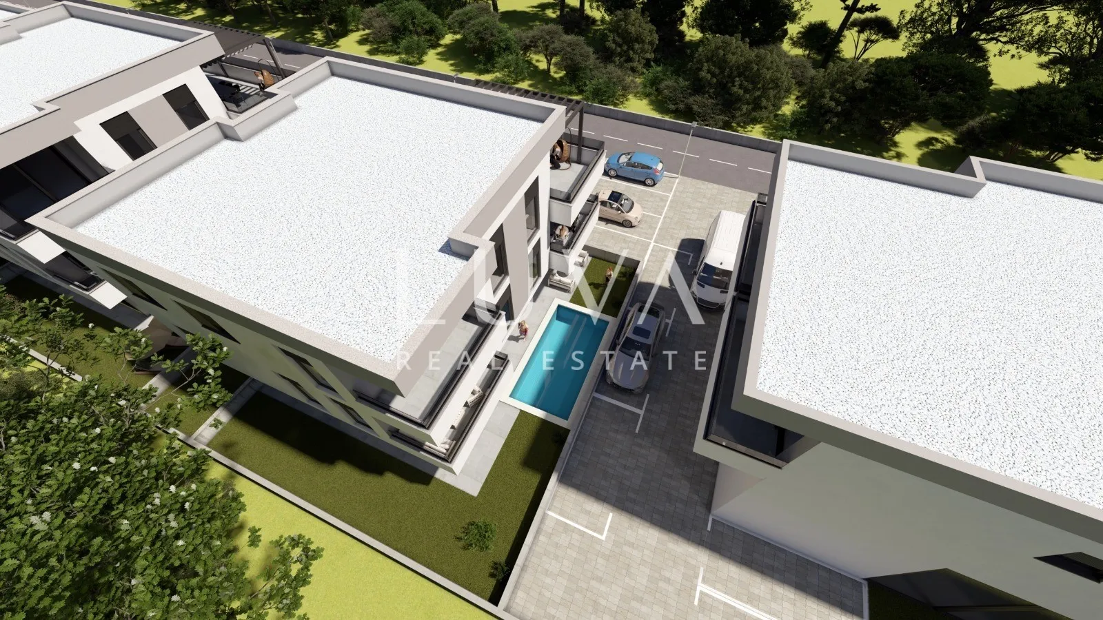 Zadar, Kožino, moderni stan u prizemlju s vrtom, 69.73m2