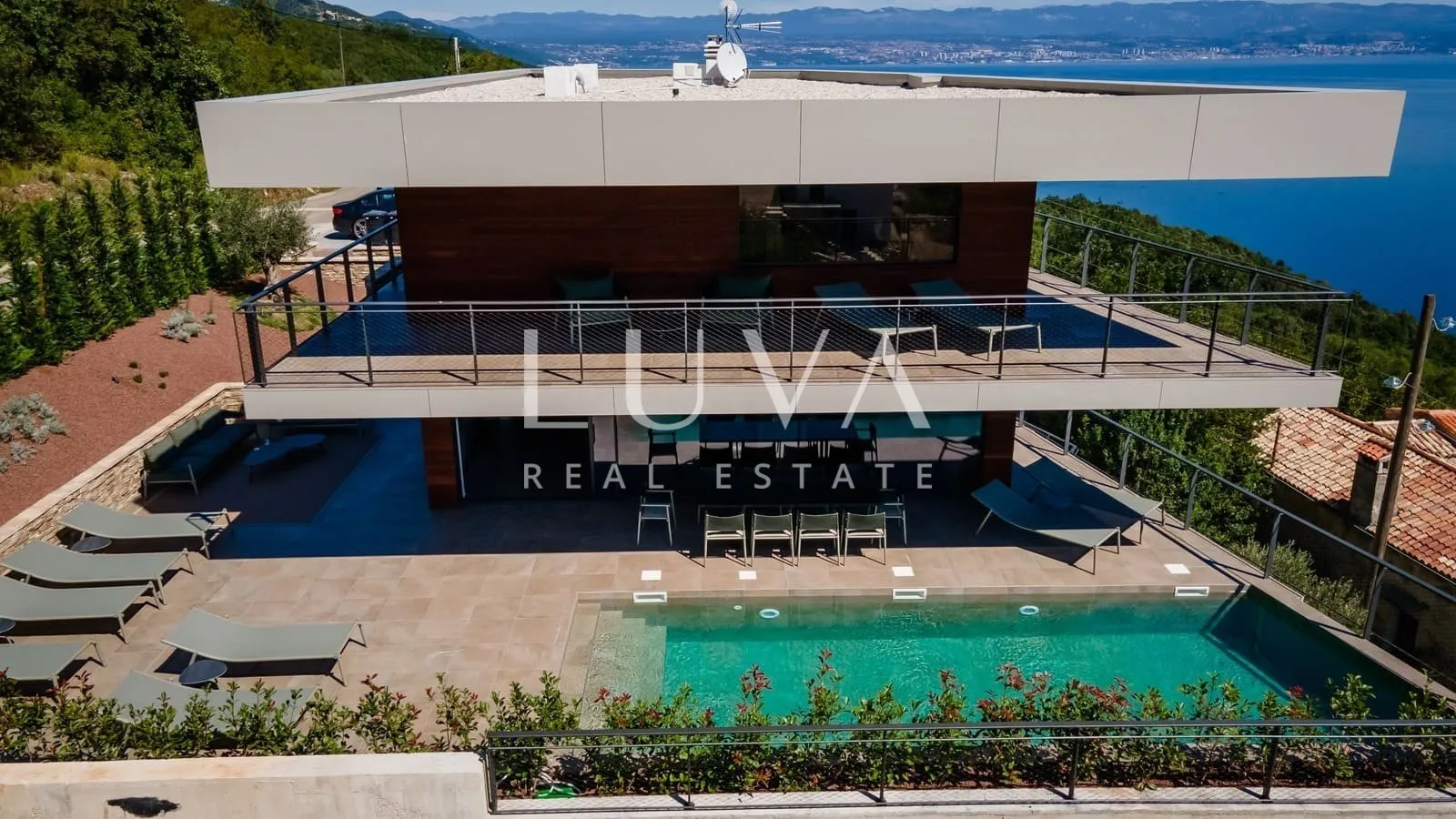 Opatija, Mošćenice, Luxusvilla mit Meerblick zu verkaufen