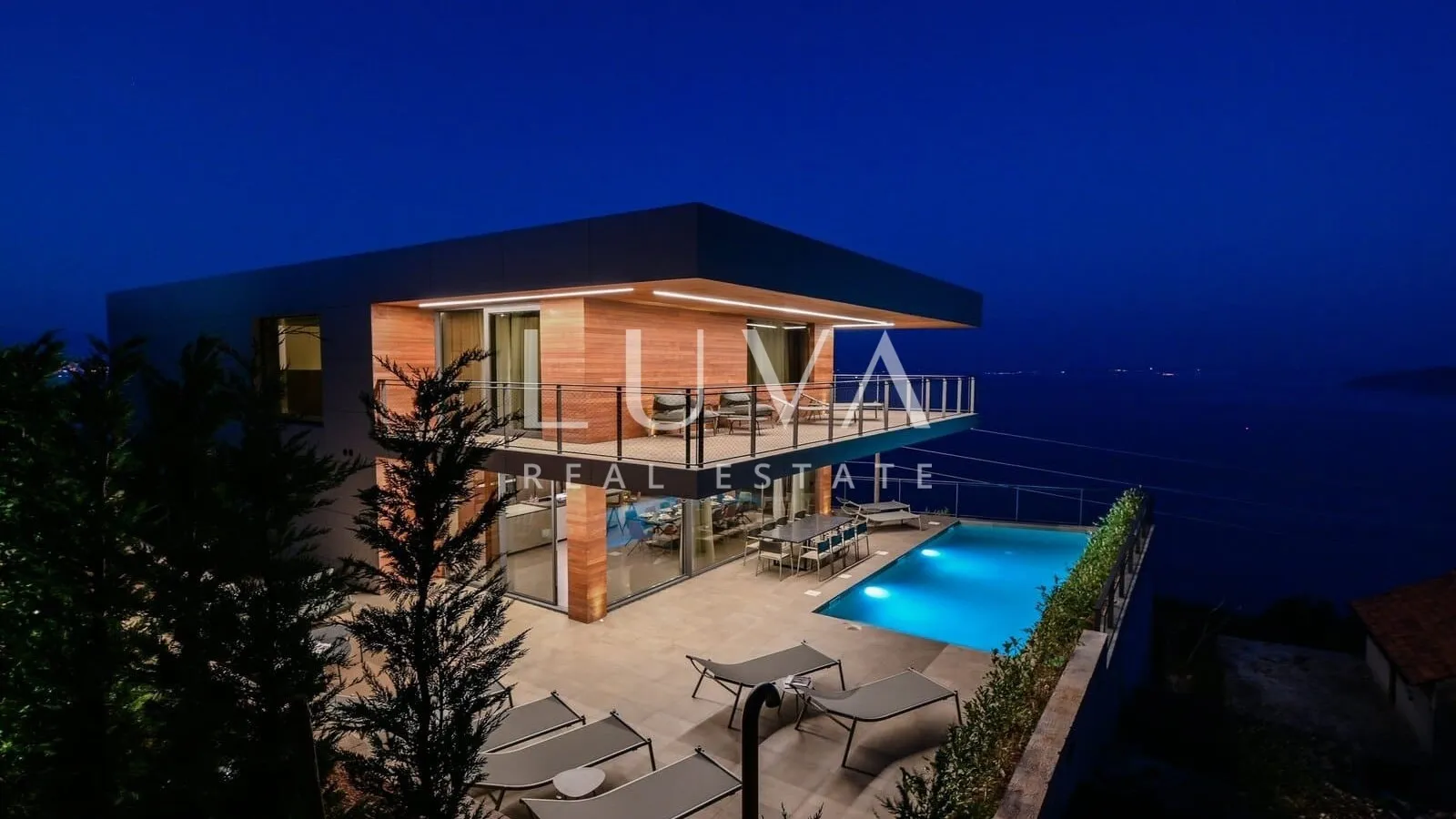 Opatija, Mošćenice, Luxusvilla mit Meerblick zu verkaufen