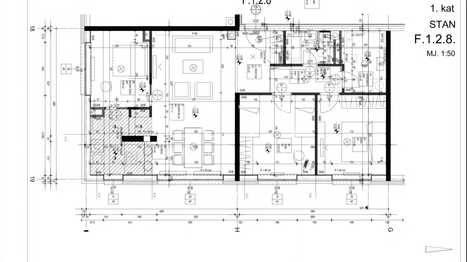 Zagreb, Črnomerec, 4s stan + GPM 90,54m2 NKP, prodaja