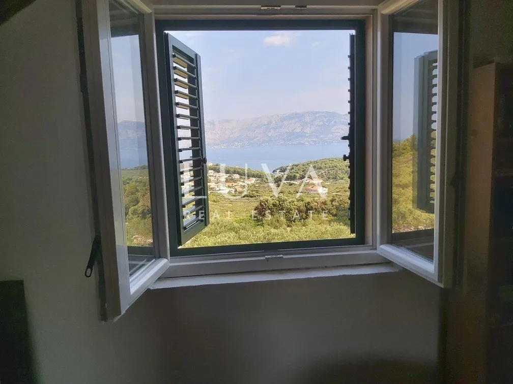 Brač, Povlja, land with olive grove and sea view, 3839 m2