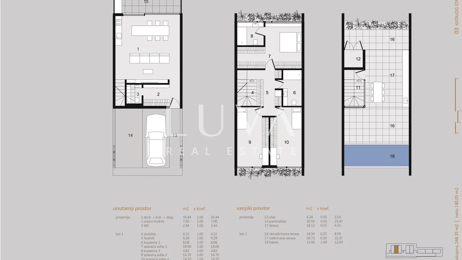 Zadar, luksuzna novogradnja, 4s stan S 1.2 180,06m2 , prodaja